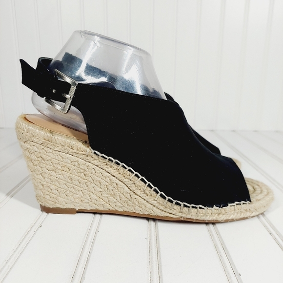 Crown Vintage  Shanie Faux Suede Espadrilles Wedges E923 - Picture 5 of 15